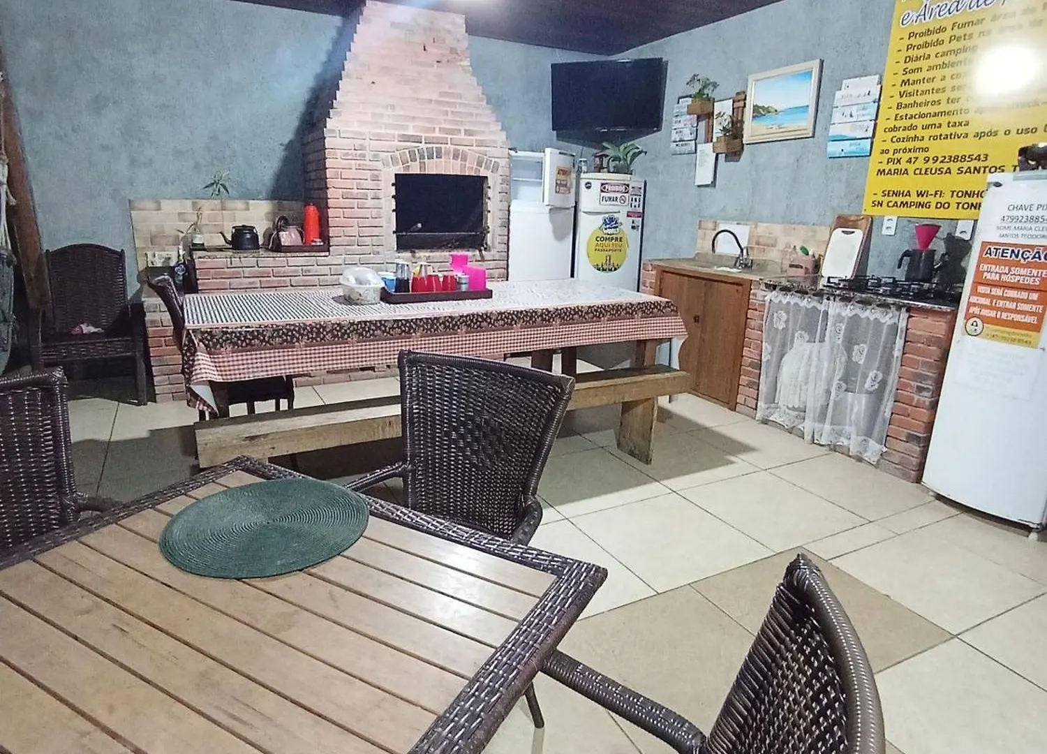 펜션 Cabana Com Ar Condicionado E Area De Cozinha E Banheiro Compartilhado A 10 Minutos Do Parque Beto Carrero 페냐